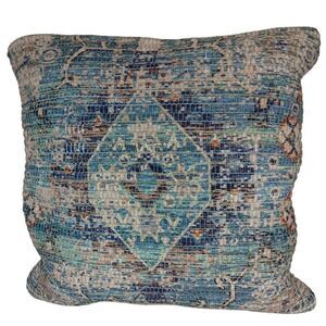 Surya Bohemian GeometricThrow Pillow 17" Square Modern Artsy Colorful Accent